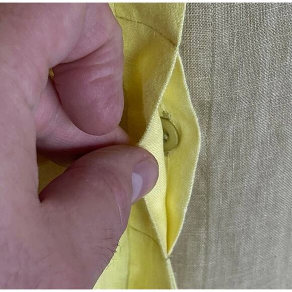 ESCADA SPORT Women’s Linen Two Toned Oversized Short Sleeve Blouse - Picture 4 of 7